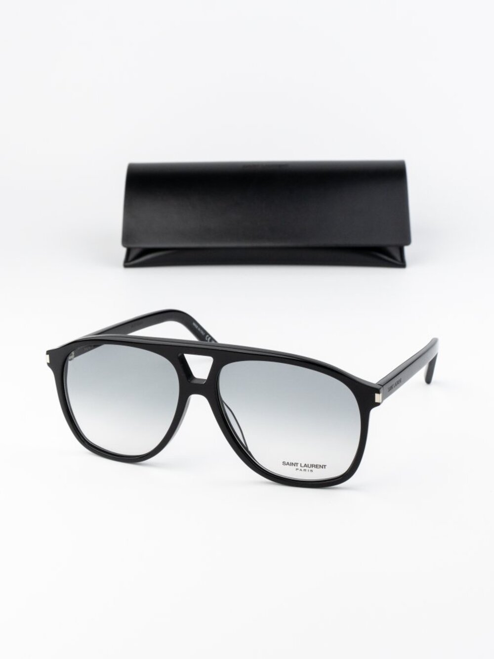 Saint Laurent DUNE Men Sunglasses Black Gradient Pilot SL596 006 NEW AUTHENTIC